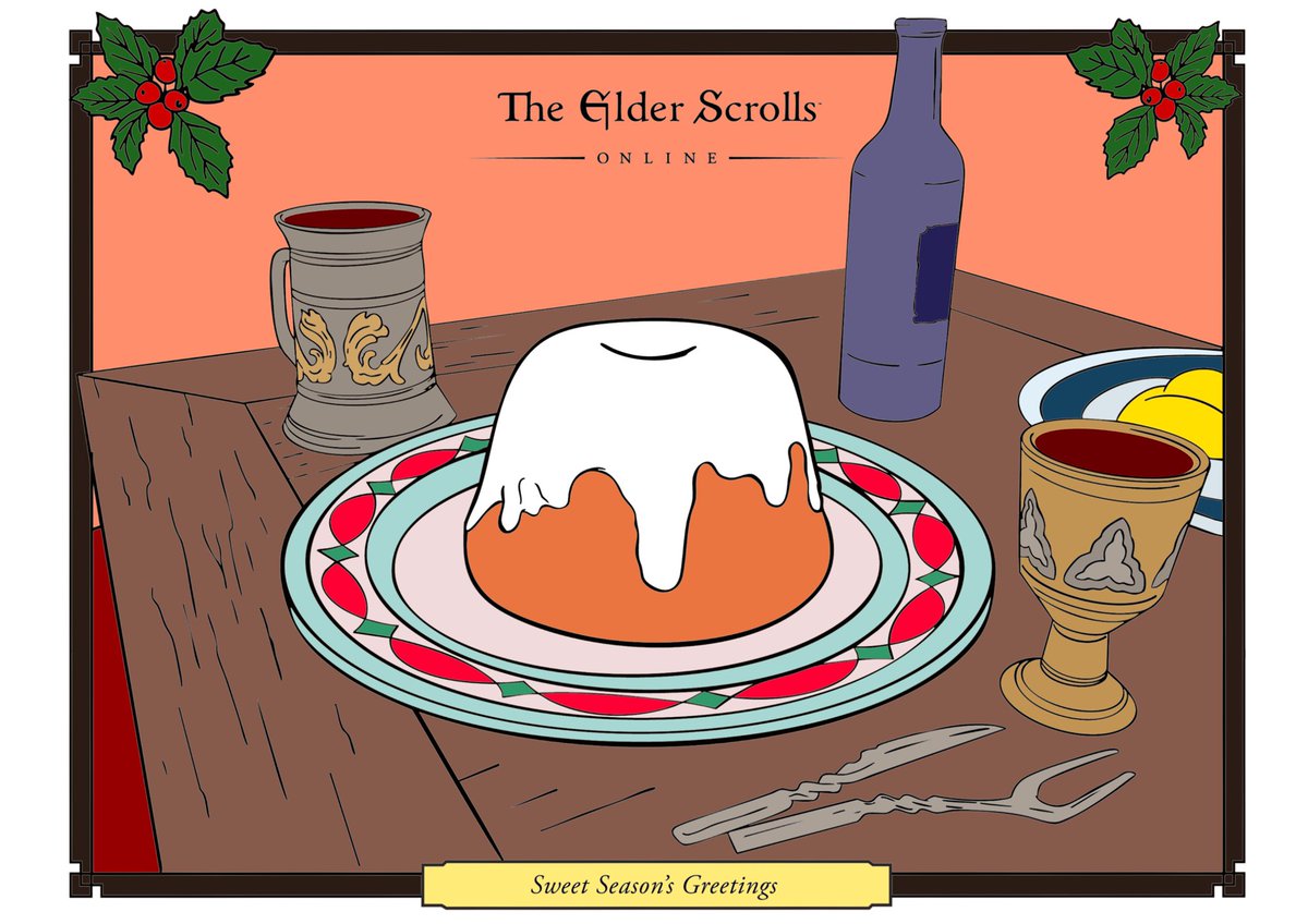 Stealth_Queen's tweet photo. @TESOnline Enjoying some wine with a sweet roll…and a small side of pudding. https://t.co/wUNX3UXKfG