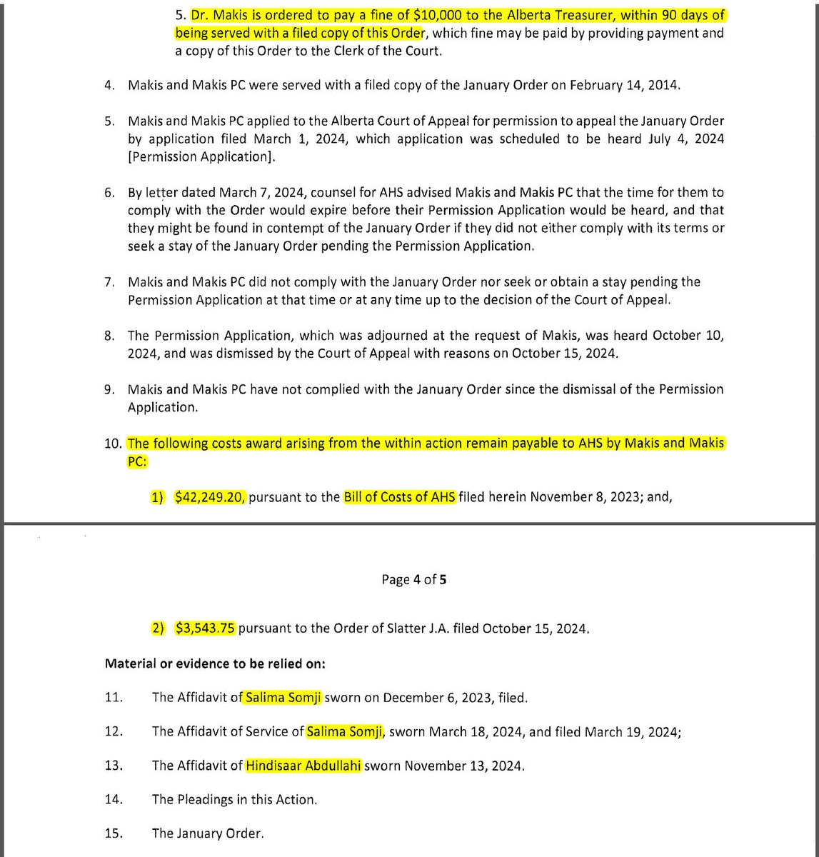 MakisMedicine's tweet image. BREAKING NEWS: Alberta Premier Danielle Smith and her AHS lawyers have just filed Court Documents:

- threatening my Podcast posted on Twitter/X 🔥
- seeking to have me imprisoned for 83 days
- threatening &amp;amp; extorting my family for ~$56,000
- threatening me for going to…