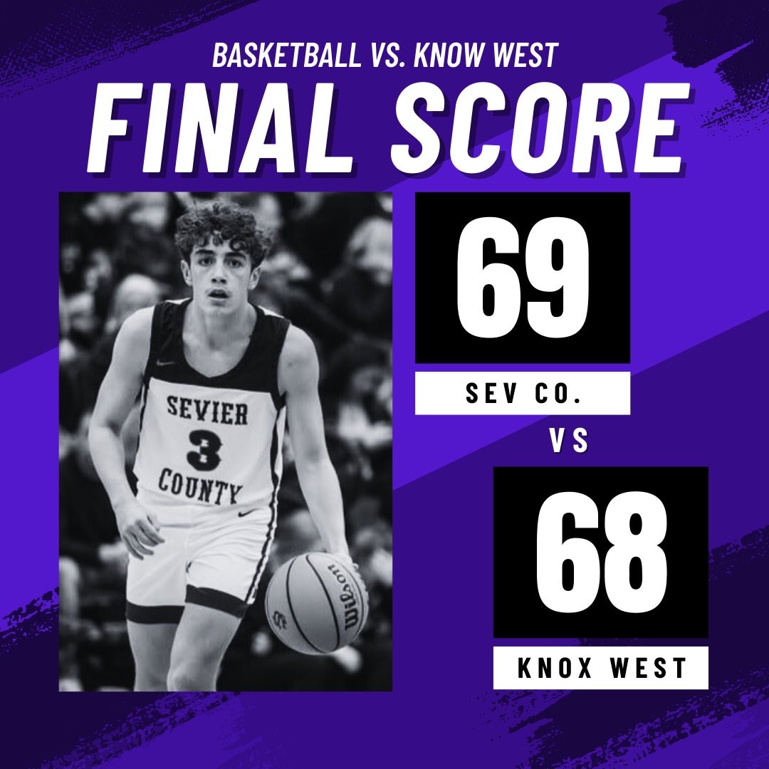 After a long, hard fought, game Smoky Bears win against Knox West! Seniors Reed Ownby and Jett Sutton lead the team with 19 points each. Go Smoky Bears!🏀🐻