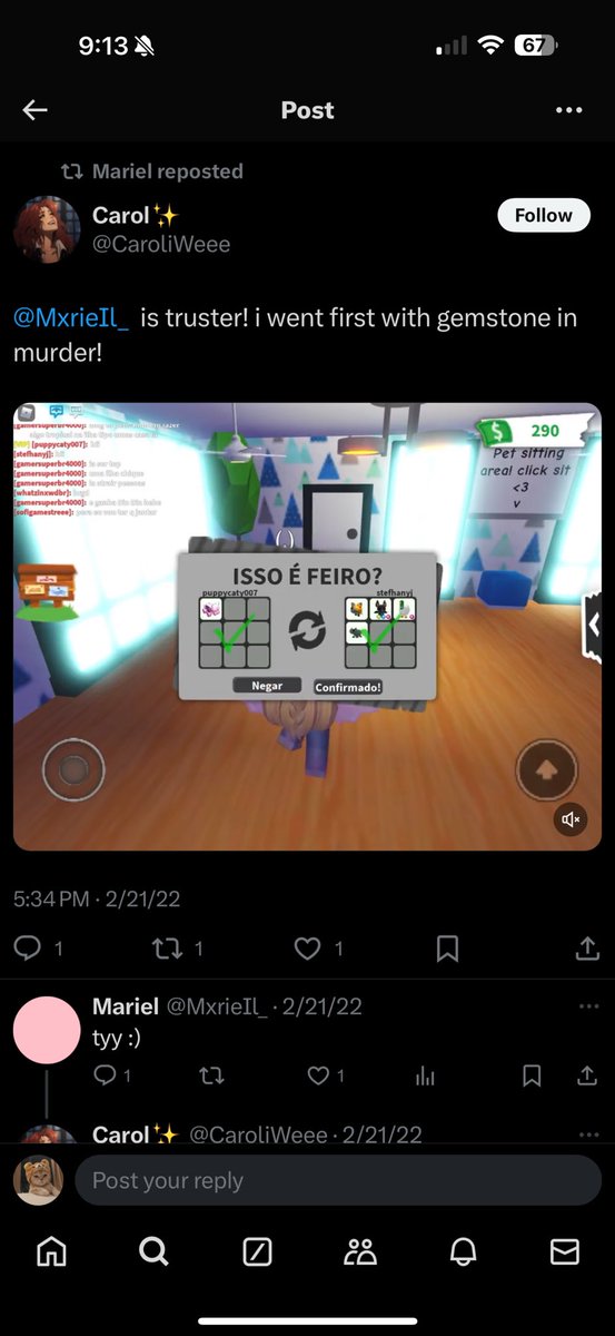 uhhmaybe_stef's tweet photo. 2nd: (from long time ago acc was mine but i forgot the pass) rblx user changed but it’s still in the records https://t.co/GMIsLuTiaN