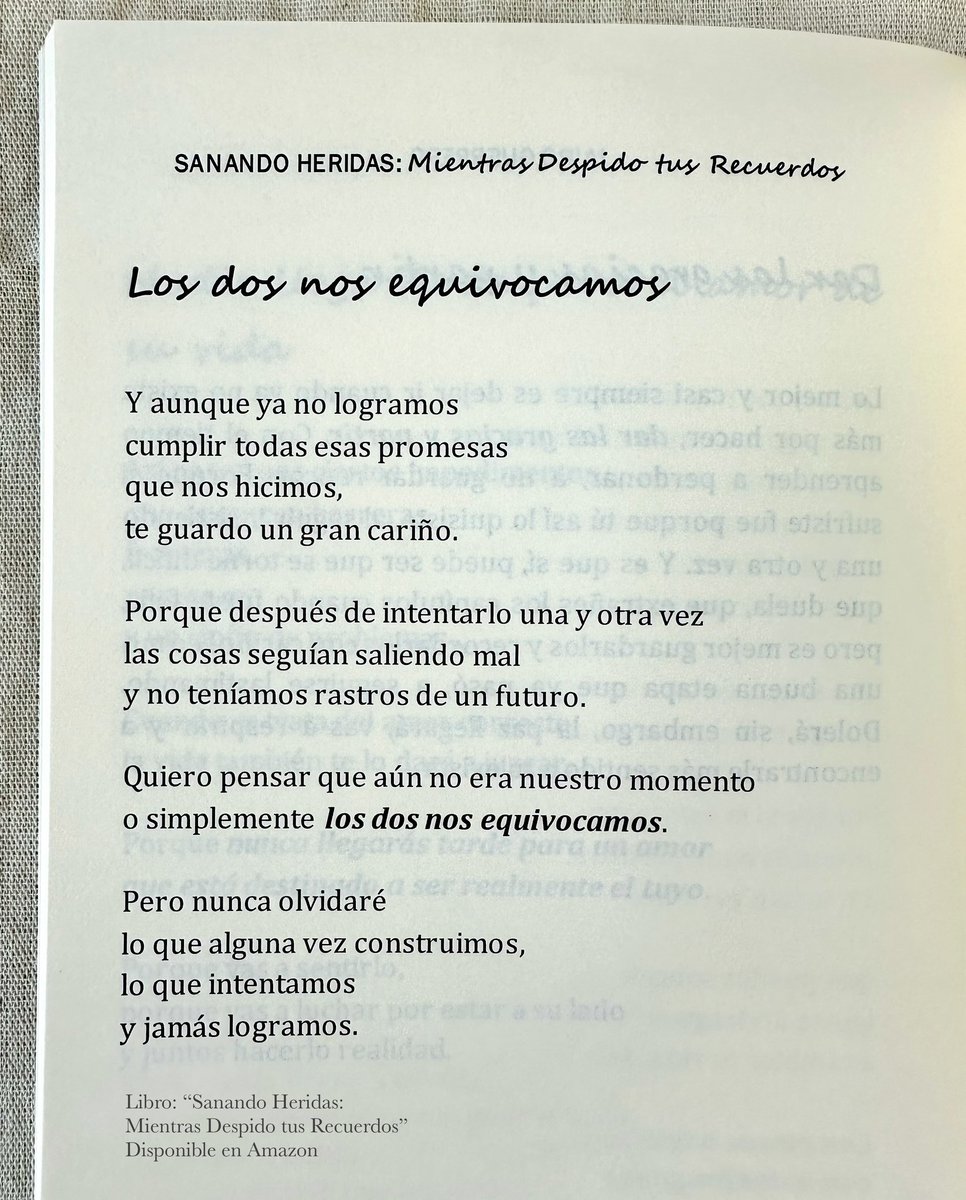 Libro: “Sanando Heridas: Mientras Despido tus Recuerdos” 📕