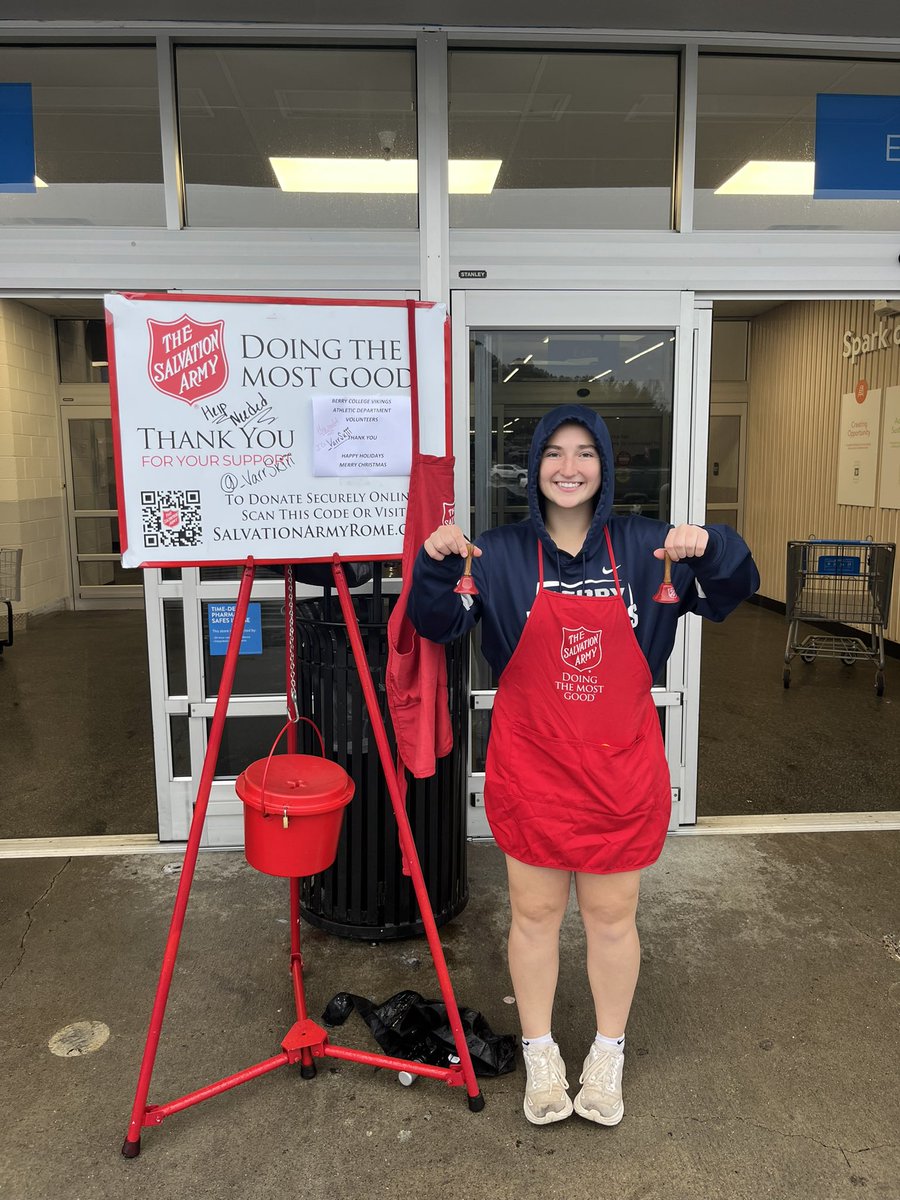 Served our local community today by Bell Ringing for the Salvation Army! 🔔 🎄 

#WeAllRow #Team16