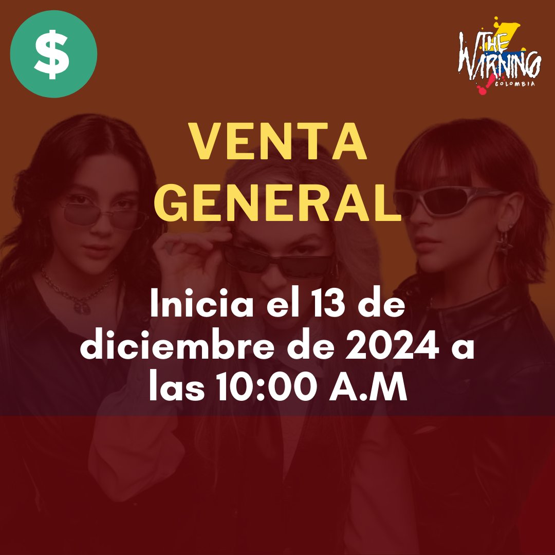 TheWarning_Col's tweet image. Recomendaciones y respuestas sobre The Warning en Colombia 2/2 🇨🇴⚡

#TheWarning @TheWarningBand2