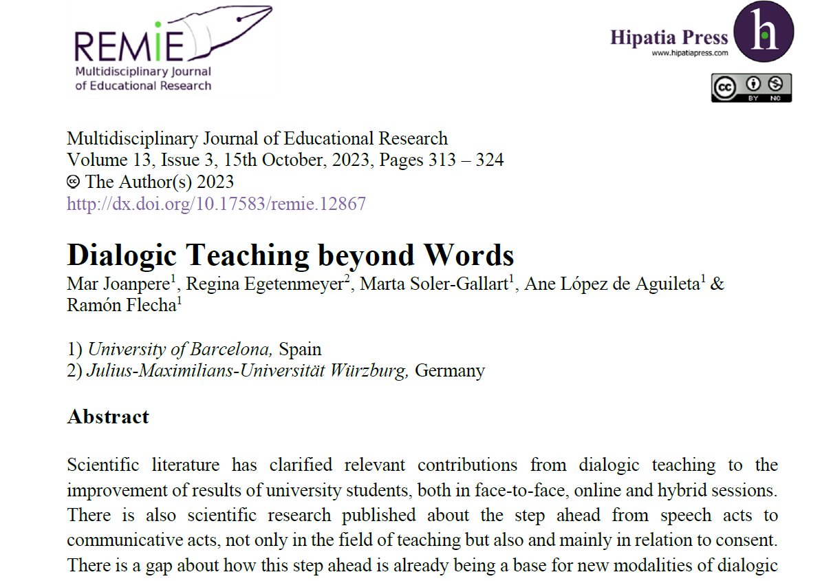 MarJoanp's tweet photo. I am excited to have this scientific gathering tomorrow at @Uni_WUE on deepening #DialogicTeaching beyond words. You can read the full paper: https://t.co/XHxQoOuvUn https://t.co/S9NaztsNjB