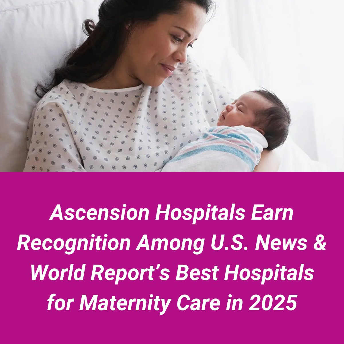 Ascension (@ascensionorg) on Twitter photo Ten Ascension hospitals were recognized among <a href="/usnews/">U.S. News & World Report</a> Best Hospitals for Maternity Care in 2025. This prestigious designation highlights outstanding care for mothers and newborns. Read more: ascn.io/6010QnZWI Ten Ascension hospitals were recognized among <a href="/usnews/">U.S. News & World Report</a> Best Hospitals for Maternity Care in 2025. This prestigious designation highlights outstanding care for mothers and newborns. Read more: ascn.io/6010QnZWI