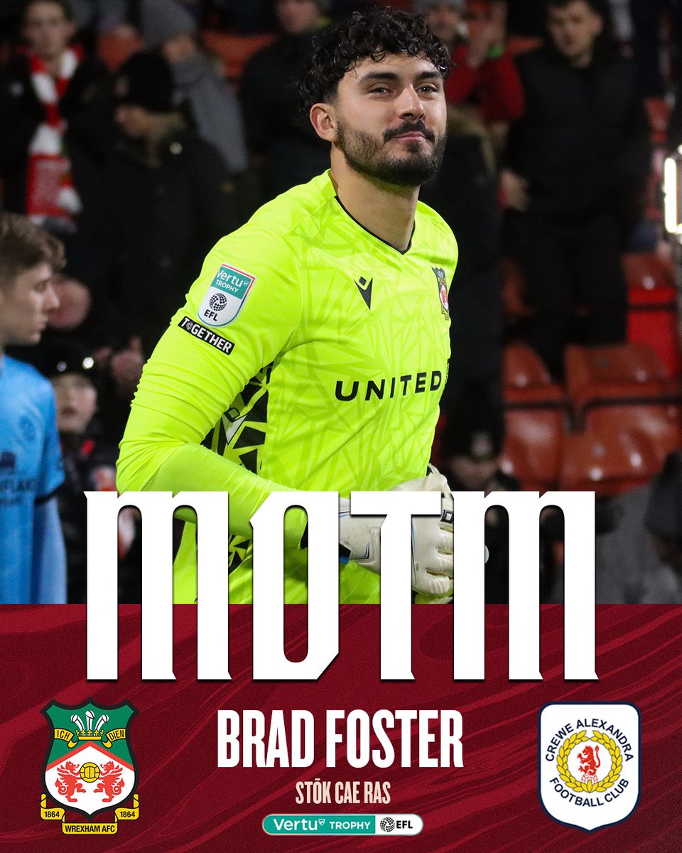 Wrexham_AFC's tweet image. A MOTM showing from Brad Foster on his Wrexham debut 👏

🔴⚪️ #WxmAFC