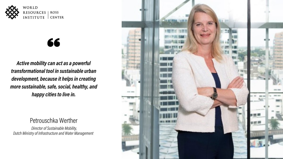 WRIRossCities's tweet image. From safer streets to stronger communities - @MinIandWEnglish's @PetrouschkaW shares her vision of how investing in #ActiveMobility can revolutionize urban life. 🚶🏽‍♀️🚴‍♂️🏃🏽‍♀️‍➡️

Tune in tomorrow and Thursday for more insights from this groundbreaking 3-day workshop! #SustainableCities