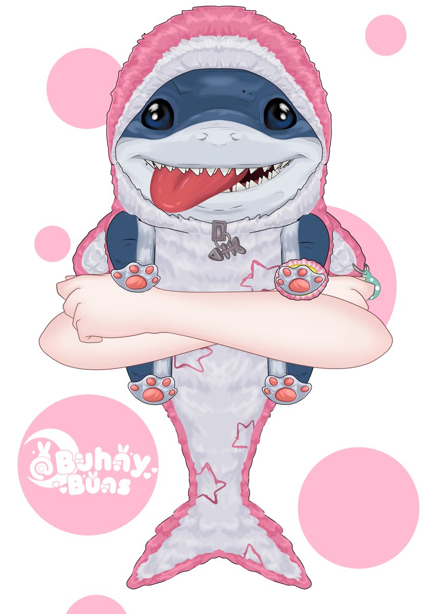 Base #jeffthelandshark asset will be free and the pink version will be $3! I hope youll love him as much as I do!! rigging will hopefully be done tomorrow c: #vtuberassets #MarvelRivals #Vtuber