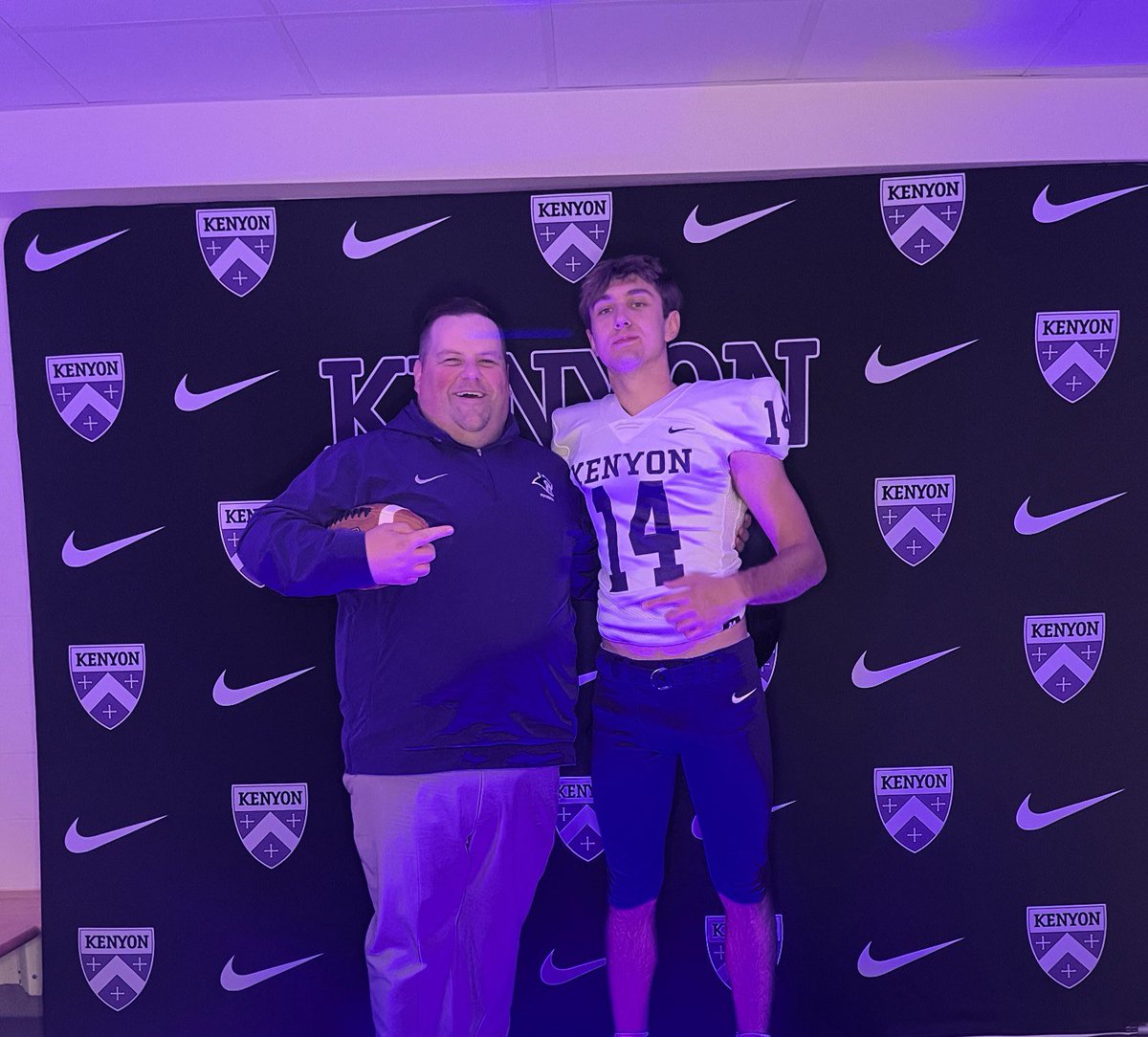 RyanDean2025's tweet photo. Had a great time at @KenyonFootball this past weekend on my official visit! Thank you to all the coaches and players that hosted me and my family for a great weekend. Something special is being built in Gambier! @IanMGood @Coach_Cattrell @coachwilson2333  @Coach_Hively  @CoachKD_77 @ElijerMartinez @J_OConnor12 @super8753 @J_Truth1 @RecruitGeorgia @QB_BTG @QBHitList @QB_BTG @CoachDougSaylor @NEGARecruits