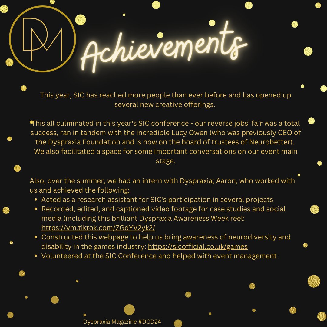 ✨Dyspraxia Celebration December: Charities✨

<a href="/sicofficialuk/">SIC.</a> - Is a UK-based charity. This year, SIC has reached more people than ever before and has opened up several new creative offerings. 

To find out more visit their website sicofficial.co.uk

#Dyspraxia #DCD #DCD24