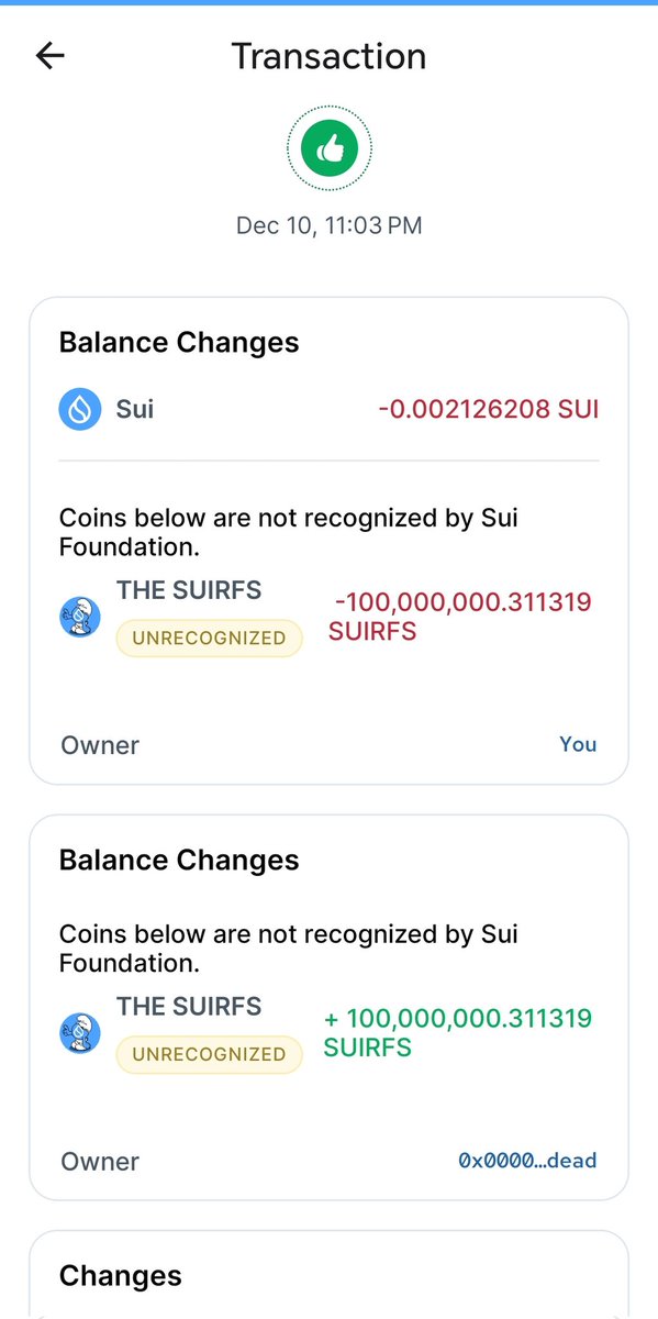 thesuirfsonsui's tweet photo. Breaking News for $SUIRFS! 🔥

We just burned 1% of the total supply, forever gone, making $SUIRFS even rarer! 

The Suirfs village is leveling up. Let’s keep riding the wave! 

#SUIRFS #SUI #CryptoBurn #Memecoin #Pepepig #SuiTrump #Fishcat https://t.co/9b9GasgYUd
