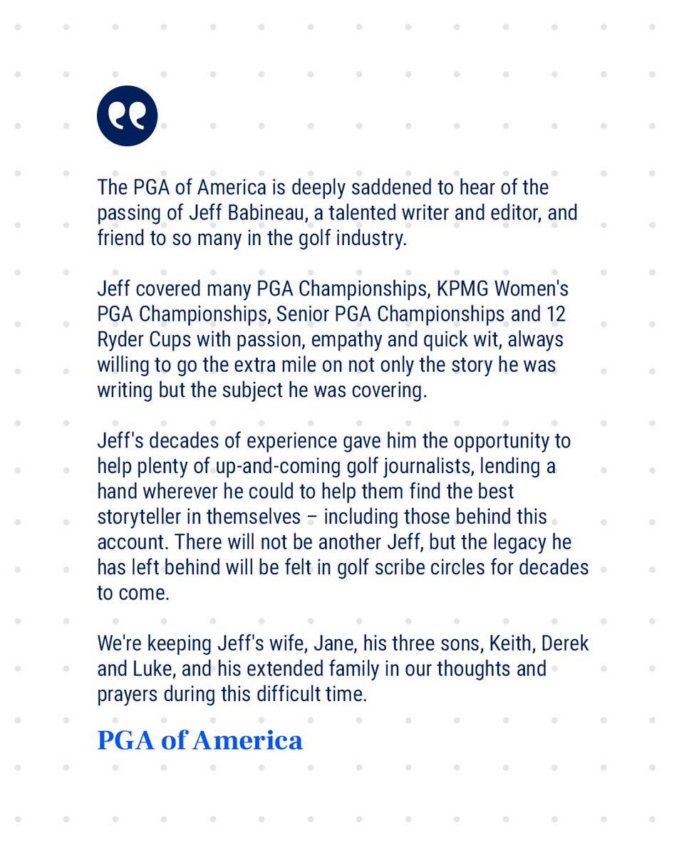 PGA of America tweet media