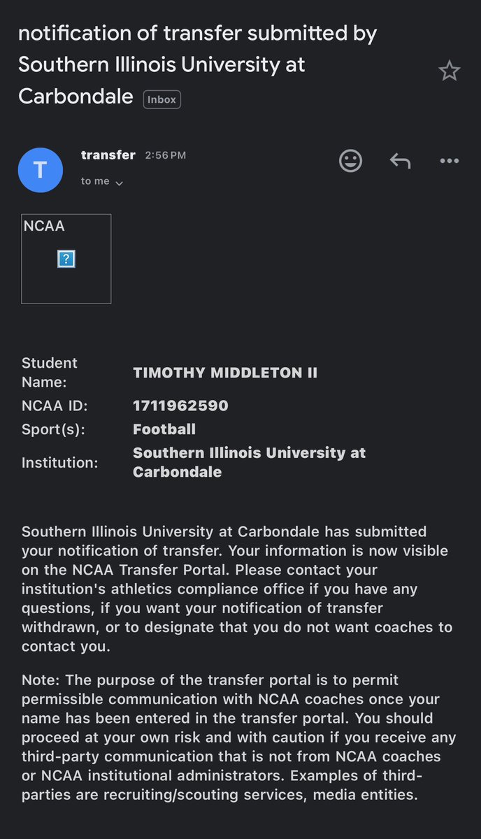 Officially in the transfer portal!!