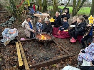 NectonFS's tweet image. Group 1 had their last session on Monday, a relaxed atmosphere with some role play and conversations around the fire. Topping off a wonderful 3 months of forest school we enjoyed some yummy treats.