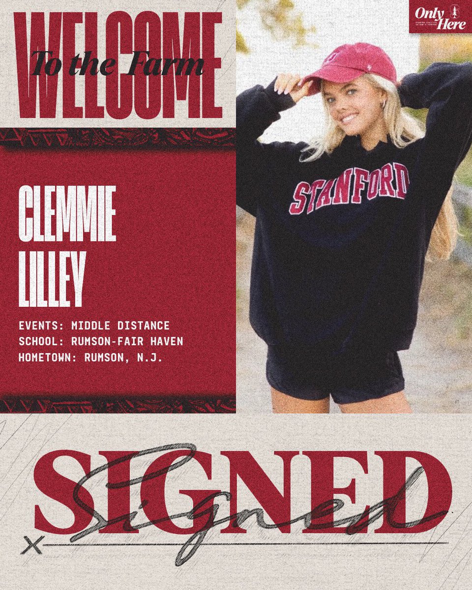 StanfordXCTF (@stanfordxctf) on Twitter photo One of the top half-milers in the country, New Jersey sensation <a href="/clemmie_lilley/">clemmie lilley</a> is coming to Stanford! Welcome Clemmie!
#GoStanford One of the top half-milers in the country, New Jersey sensation <a href="/clemmie_lilley/">clemmie lilley</a> is coming to Stanford! Welcome Clemmie!
#GoStanford