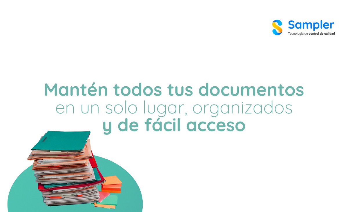 sampler_co's tweet photo. Nuestras aplicaciones #Sampler te permiten simplificar y #optimizar tus procesos, organizando la #documentación de tu empresa y relacionándola directamente con tus clientes https://t.co/KCpTA3cG3x