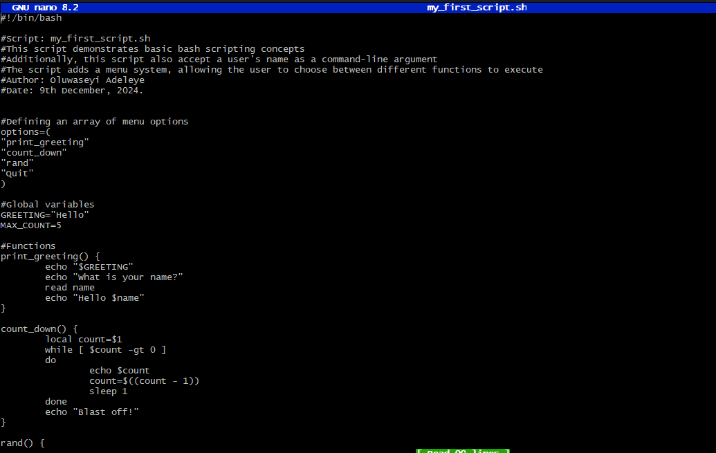 Ade_leyee's tweet image. @jay_hunts @segoslavia @akintunero @OnijeC
Day 71
#100DaysOfCyberSecurity
Day 7
#30DaysOfBashScripting
I had a lot of &quot;aha&quot; moments today. I kept saying, &quot;Oh, I see,&quot; every time I spotted an error that stopped my script from running 😂.  I guess I&apos;m getting better at it 😊.
