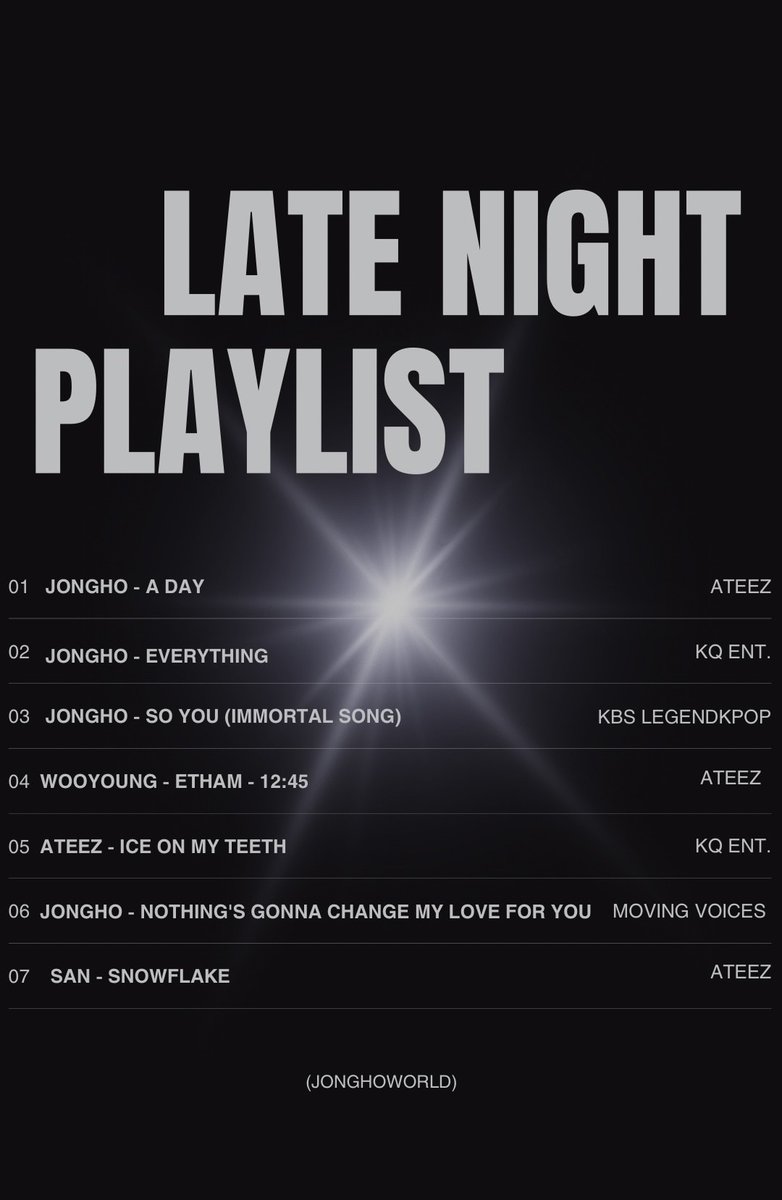 chjongho_world's tweet photo. {🎧} Streaming   
#LOVELYTIMEWITHJONGHO is back !   
To celebrate the end of this amazing year let’s show our support to Jongho💜  

Check this week's playlist below and feel free to share your stream using the tags   

#JONGHO #종호 #ATEEZ #에이티즈 https://t.co/OTLOVJzrV2