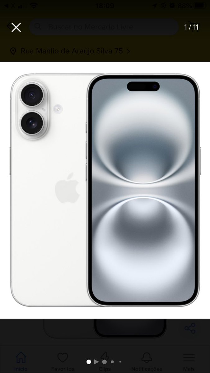 Apple iPhone 16 (128 GB) - Branco - Distribuidor Autorizado

De R$7.799
Por R$ 6.199,02

Ou R$ 6,887,80
Em 10x de 688, sem juros

mercadolivre.com.br/apple-iphone-1…

#Apple #iPhone16