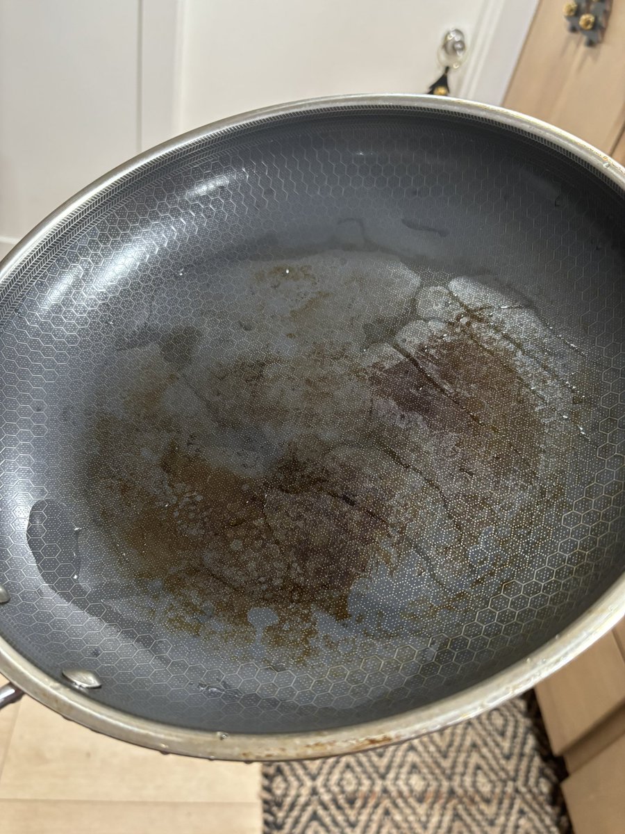 Exactly 1 month with my new HexClad pan.  I think im finally done with coatings…and yes I know they trend higher with lower heat. <a href="/hexclad/">HexClad</a> is this normal?