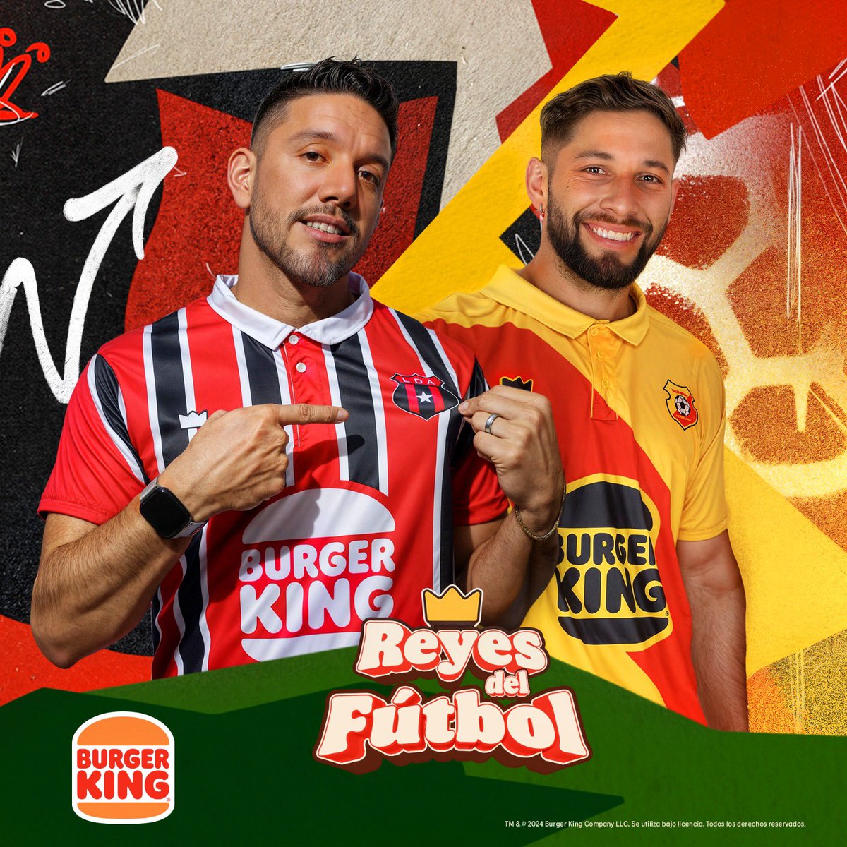 La Liga vs. Herediano están listos para darlo todo en la cancha, y nosotros tenemos una sorpresa preparada para vos.

🍔 Reyes del Fútbol se viene con algo que va a coronar tu pasión futbolera.
¿Estás listo?

📅 Nos vemos mañana en el estadio o en nuestras redes