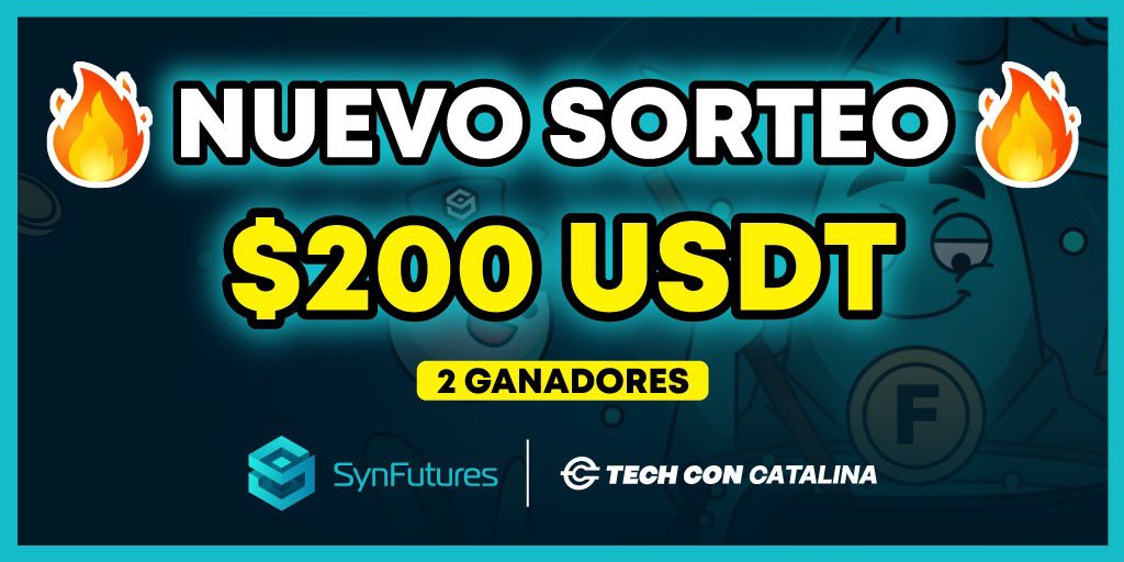 Catalina Castro (@techconcatalina) on Twitter photo 🏆NUEVO SORTEO🏆
Junto a <a href="/SynFuturesDefi/">SynFutures</a>, el DEX nº1 de base, sorteamos $200 USDT para 2 ganadores.
Súper fácil Participar: 👇
1️⃣. Dale Like ❤️ y Re-Tweet 🔁
2️⃣. Sígueme a mi y a <a href="/SynFuturesDefi/">SynFutures</a>
3️⃣. Etiqueta a 3 amigos
ÉXITOS a todos‼️🍀 🏆NUEVO SORTEO🏆
Junto a <a href="/SynFuturesDefi/">SynFutures</a>, el DEX nº1 de base, sorteamos $200 USDT para 2 ganadores.
Súper fácil Participar: 👇
1️⃣. Dale Like ❤️ y Re-Tweet 🔁
2️⃣. Sígueme a mi y a <a href="/SynFuturesDefi/">SynFutures</a>
3️⃣. Etiqueta a 3 amigos
ÉXITOS a todos‼️🍀