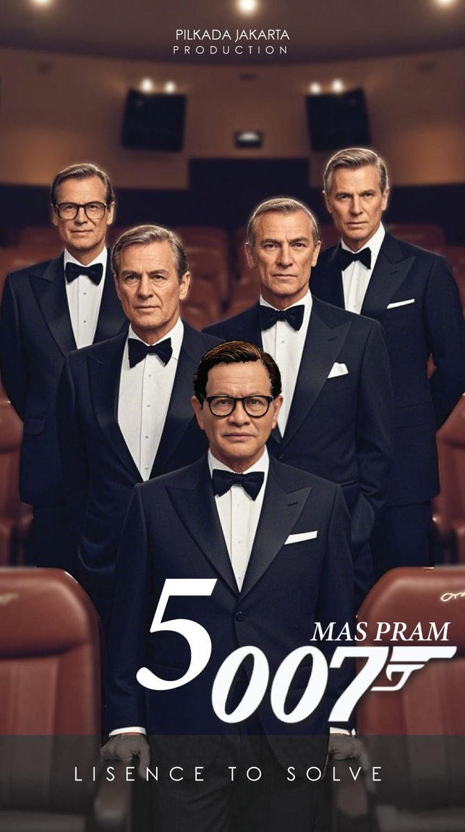 Tidak pernah gagal dalam melaksanakan setiap misi yang diberikan kepadanya..

Mas Pramono Anung akan menjadi the next 5 007 untuk mengerjakan misi membuat warga Jakarta Bahagia dan sejahtera..

Nantikan gebrakannya..