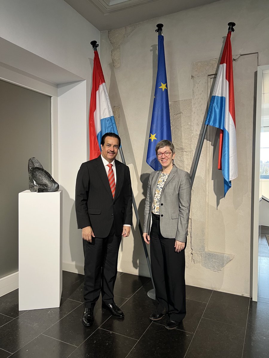 Thank you YE Ms Veronique Dockendorf, the Political Director MFA Luxembourg for receiving me to bid farewell on the occasion of end of my tenure to Luxembourg. Your support and productive coordination have made my work better successful and productive. Thank you for your