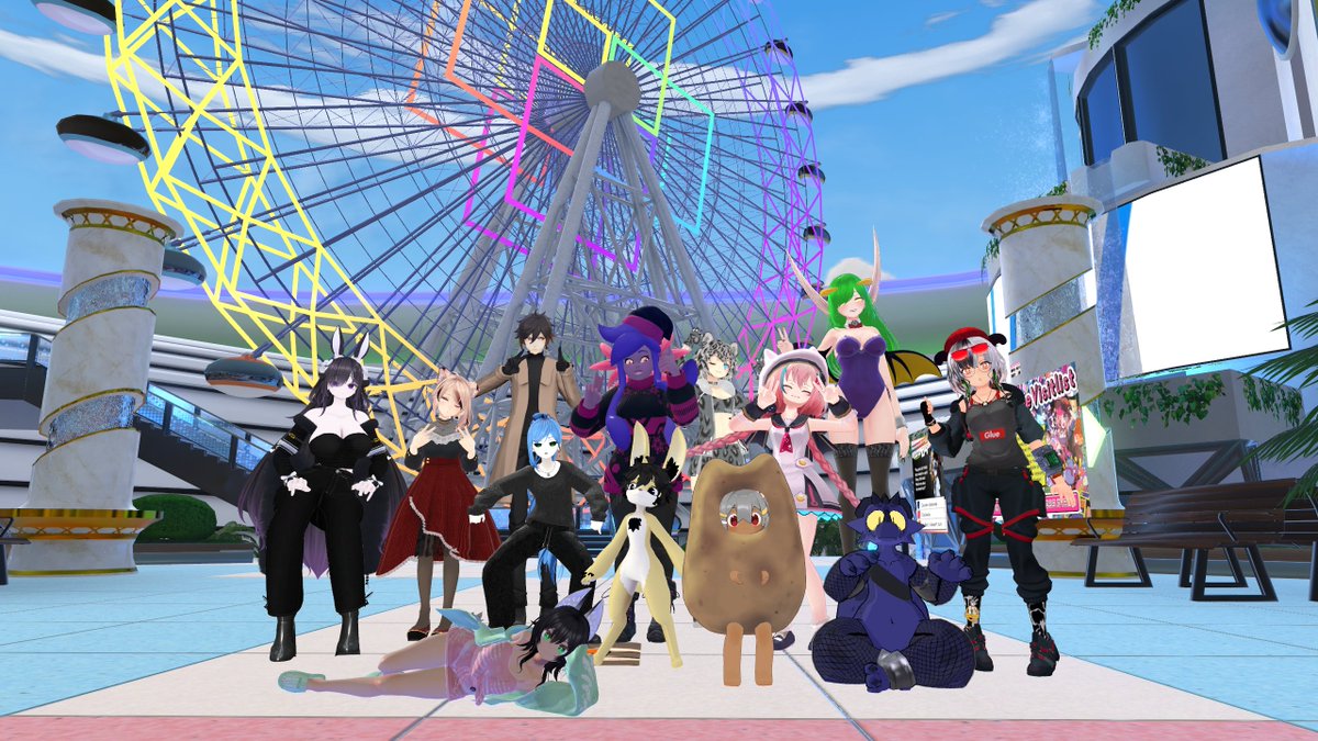 GlueIsRequired's tweet image. Day 4 of Vket 2024 Winter 🪄🛍️
Lost Civilization Argdella ✅
SKY PARK 🔜
We have fun here.
#VketPhoto #Vket2024Winter #VRChat