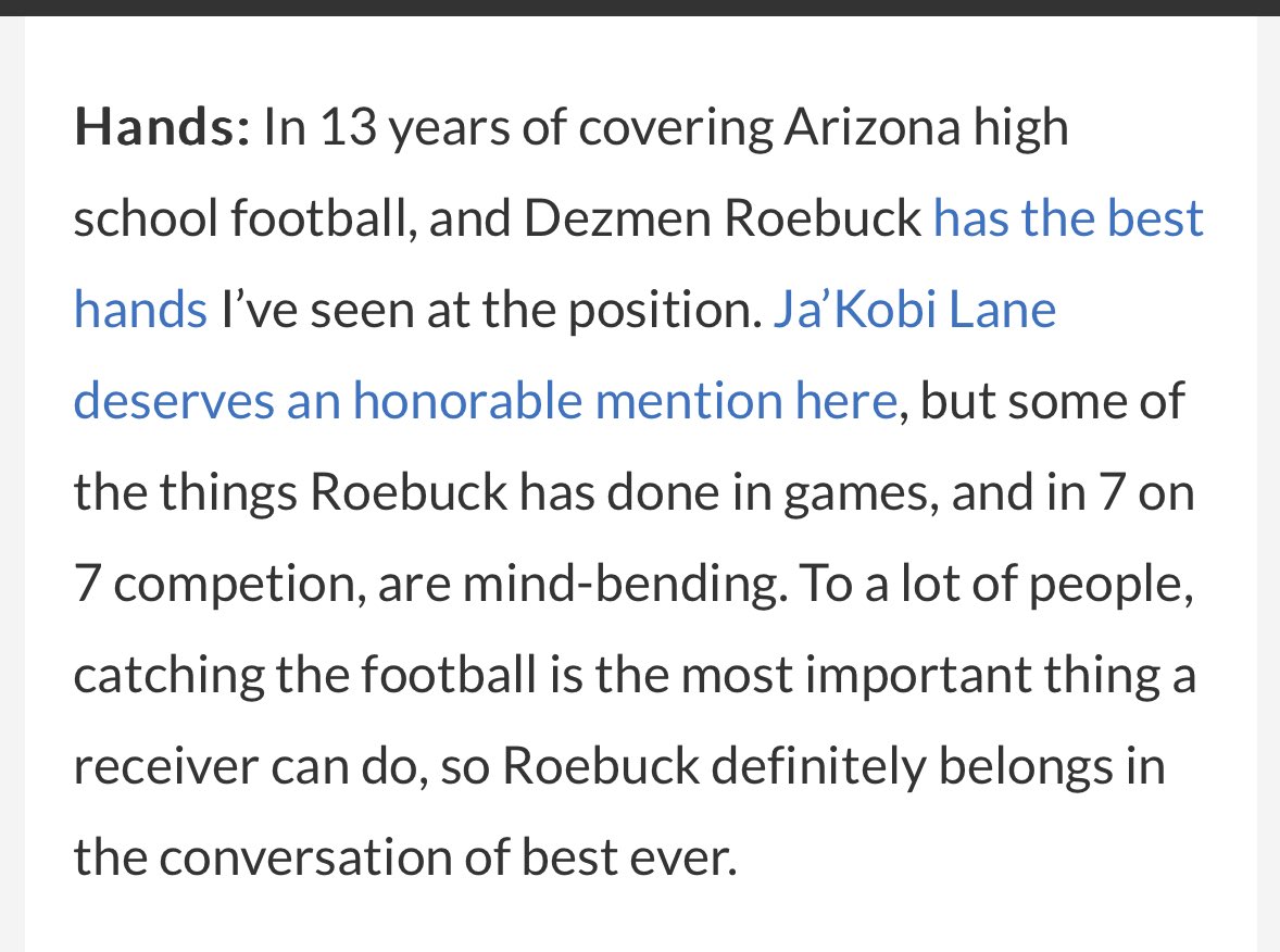 Which AZ WR has the best hands?