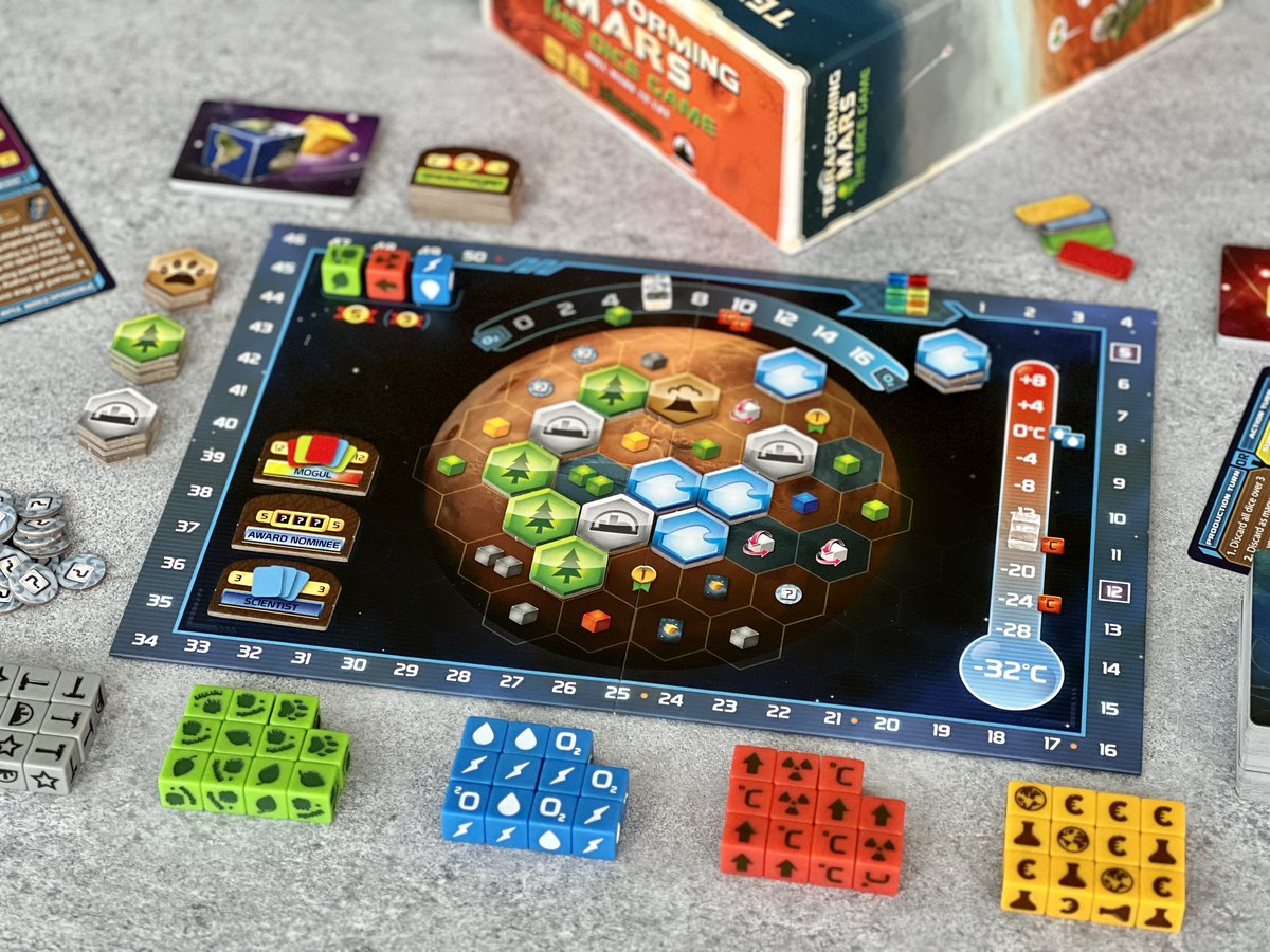 Stronghold Games (@strongholdgames) on Twitter photo Here's your #TerraformingTuesday question of the week! Have you played Terraforming Mars: The Dice Game yet? Does it earn a spot alongside the original Terraforming Mars and Ares Expedition in your collection, or does it roll right in to replace one of them? Here's your #TerraformingTuesday question of the week! Have you played Terraforming Mars: The Dice Game yet? Does it earn a spot alongside the original Terraforming Mars and Ares Expedition in your collection, or does it roll right in to replace one of them?