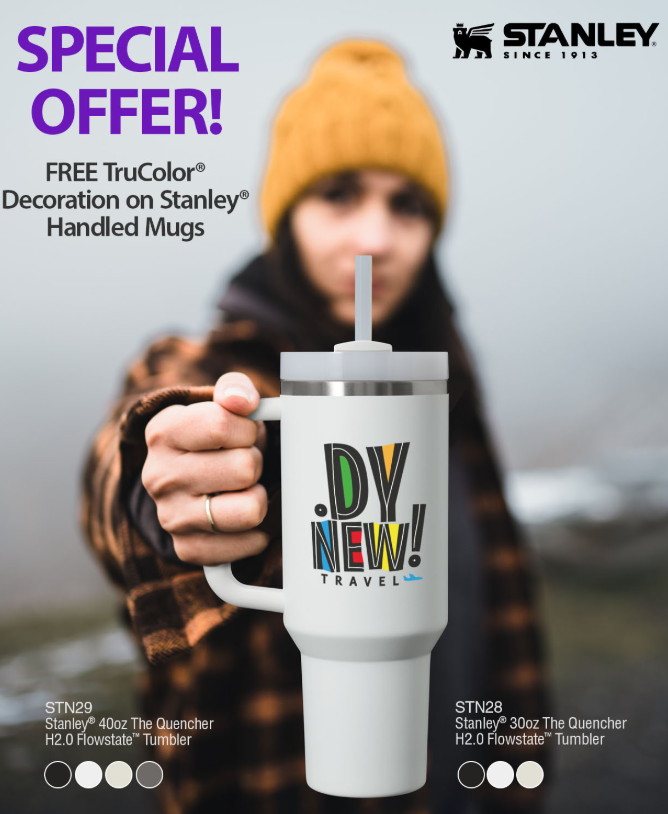 PawprintPromo's tweet photo. Get your Stanley Tumblers imprinted with your branding - free full color decoration through end of the year.   #StanleyTumbler #PromoProducts #Branding https://t.co/OD0UqZzHIH