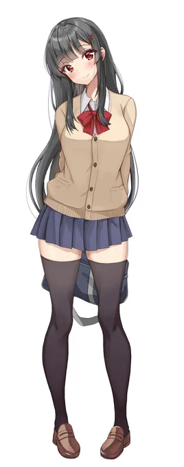 jk輝夜様立ち絵!(カーディガン) 