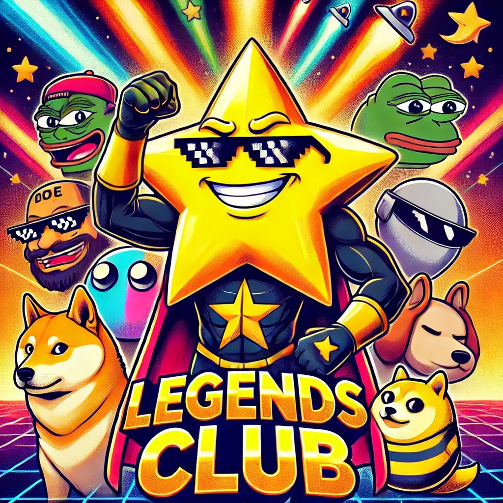 StarBroCoin's tweet photo. 🌟 Welcome to the #LegendsClub! Where memes unite, stars shine, and gains are launched 🚀💫 Featuring the one and only #StarBro leading the pack of legendary icons. Are you in? 🔥✨ #StarBro #CryptoCommunity #MemeCulture #Web3 #XRPL https://t.co/tdMk77cmxR