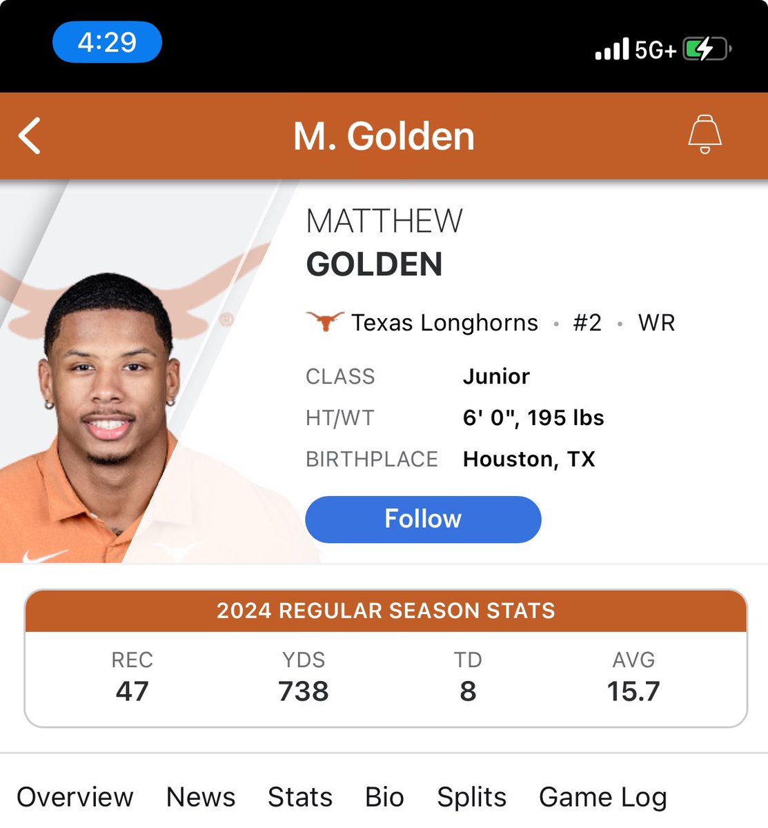 MavsAddict7's tweet photo. Matthew Golden was robbed

More Yards and TDs than Burden on less targets less receptions 😂

No team vs 1st team SEC https://t.co/QXp2xc8qUn