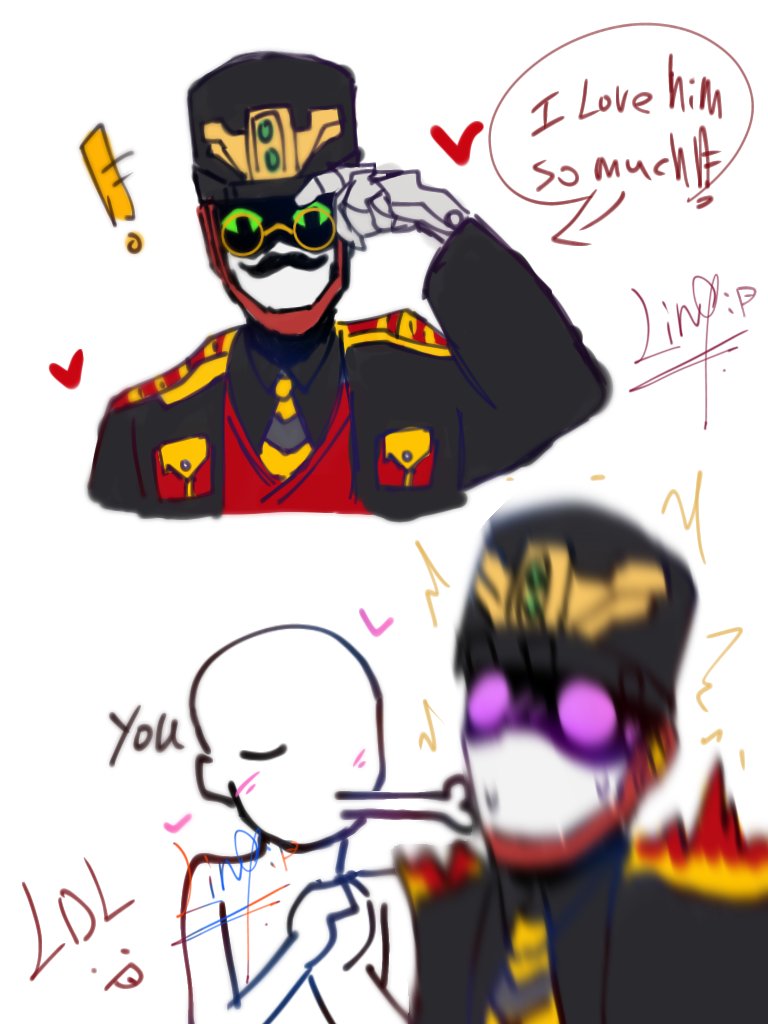 eR5gy18v3nwMkaZ's tweet photo. Silly boy 
#metalcardbot #메틸카드봇 #blasttrain #doodles https://t.co/y7cwIEBsjx