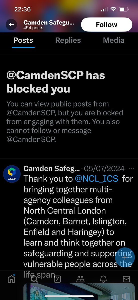 kimturner70's tweet photo. Any other #SEND professionals blocked by their local authority safeguarding MASH service? Just me? @TimAldridgeDCS @lotisbosstista @metpoliceuk Says it all doesnβt it. @camdenpattweets #EHCP #SENDTwitter #TeamSEND #abusedSENDparent #safeguarding #youlothateparentsofdisabledkids https://t.co/Qk1MmDB9sM