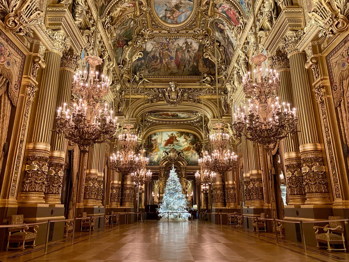 Guiguiii94's tweet photo. Le sapin de Noël du Palais Garnier @operadeparis est enfin arrivé et c’est, je pense, le plus beau des dix dernières années ! https://t.co/6JT2EBhhDJ