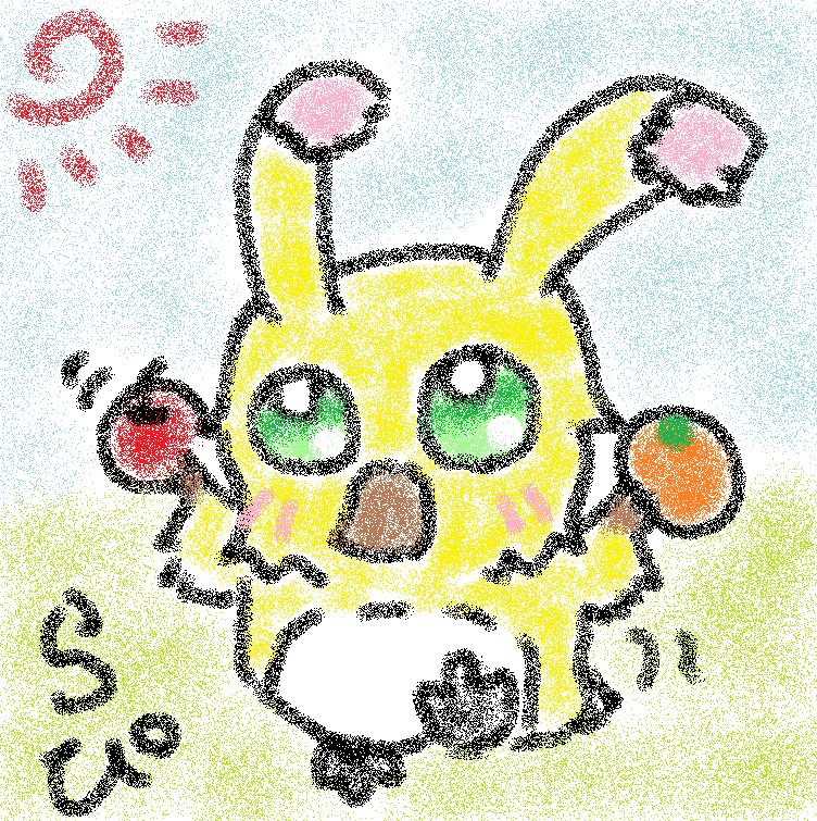 Sow2125's tweet image. やっぱラッピーかわいい(´∀｀*)♪

下手だけど・・・(^q^)ｗｗｗ

#PSO2NGS