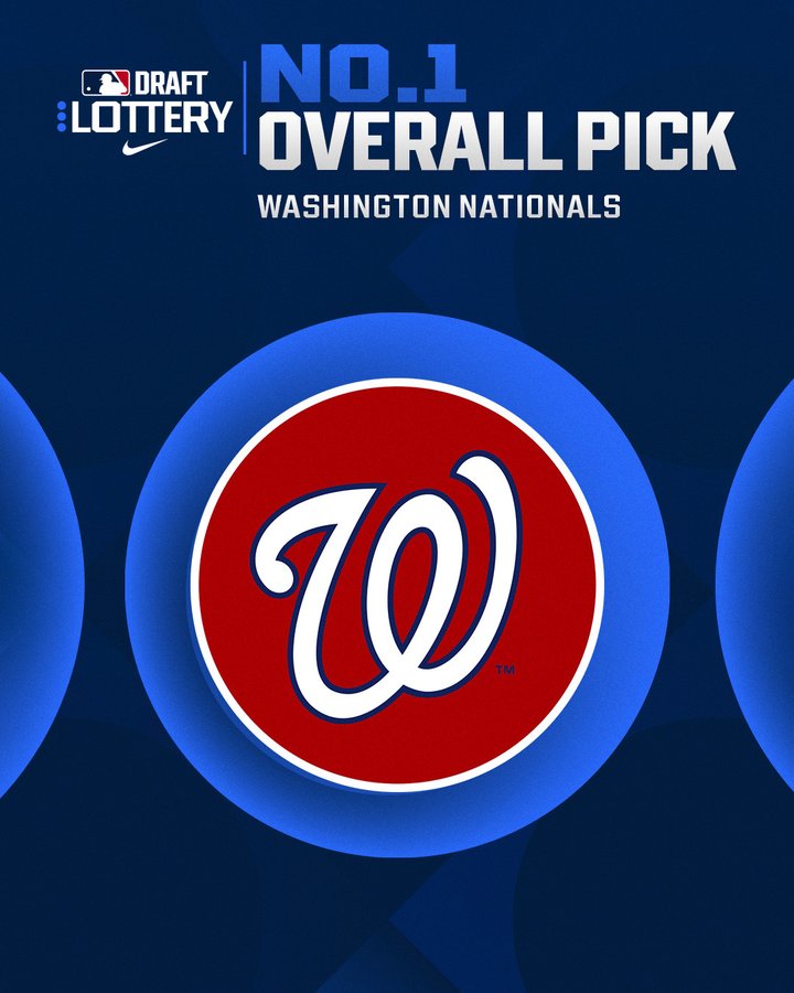 MLB Draft Lottery, presented by Nike
No. 1 overall pick: Washington Nationals