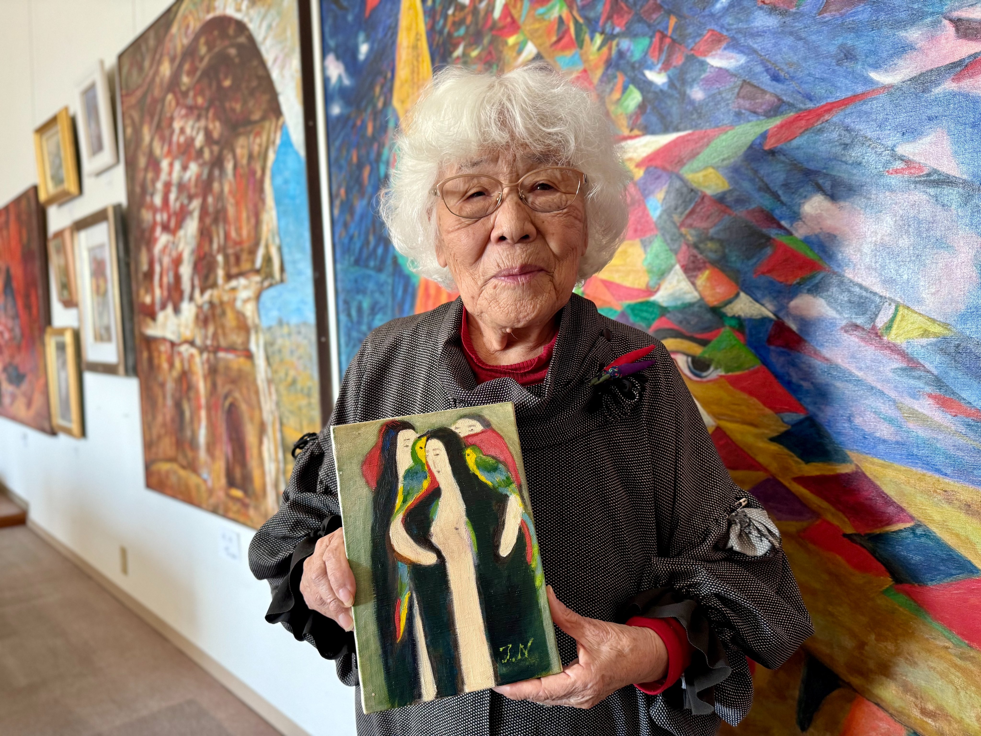 中村田鶴 (Tazu Nakamura) 油彩画 女性の肖像 中村田鶴 (Tazu Nakamura) 油彩画 女性の肖像 中村田鶴 (Tazu
