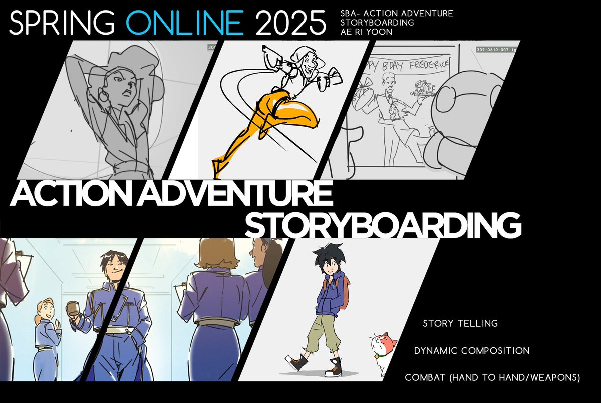 Hi all!!
I'm gonna be teaching storyboarding at Brainstorm school for the spring semester next year!

If you're interested in increasing your storyboarding skills, please check it out!!!

https://t.co/Z1nlJaEnFx
#story #storyboard 
