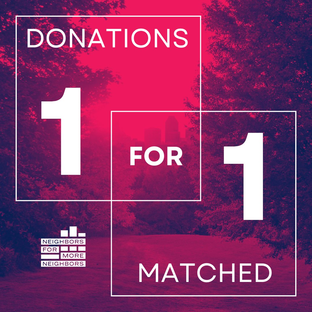 MoreNeighbors's tweet photo. We’re organizing in our communities &amp; at the Capitol every day, and that takes money.

Your donation is MATCHED dollar for dollar this week only. Donate $50 of your dollars today for a total impact of $100! https://t.co/rnaiZ9DlA0 https://t.co/uofznSDx77