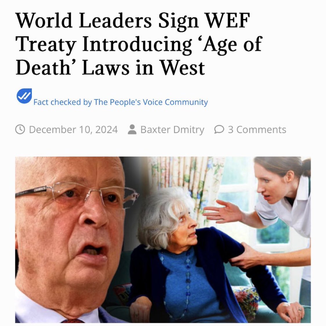 No one elected the World Economic Forum.