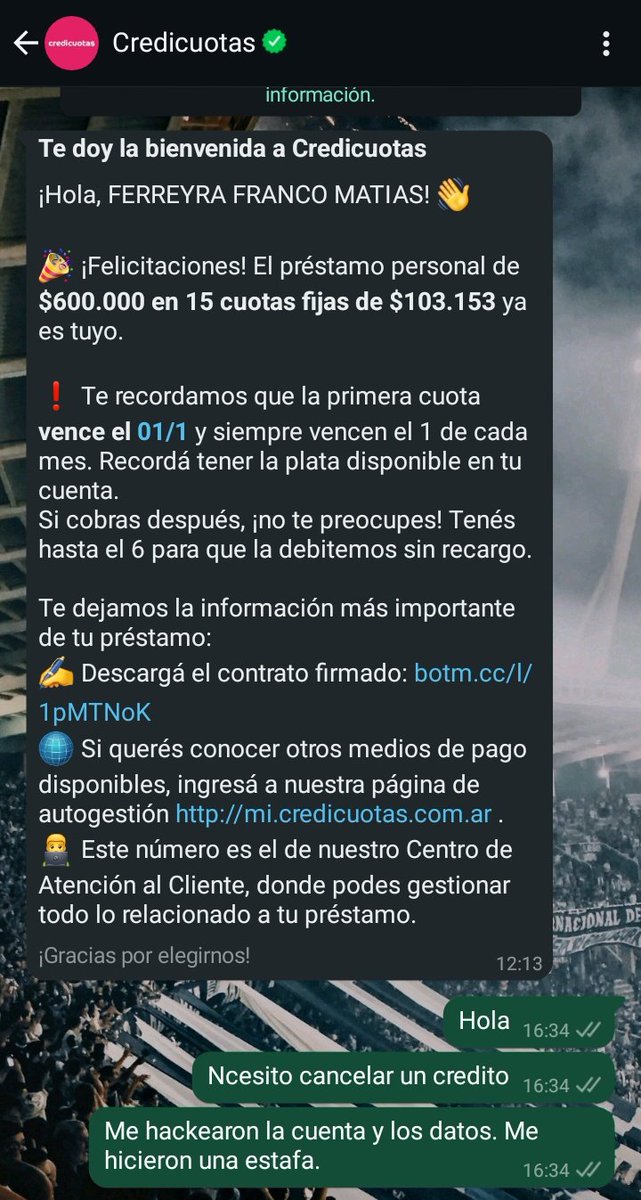 Cuencaneta's tweet photo. Todo esto fue al mediodía.

Al rededor de las 4PM, pude recuperar mi cuenta de Gmail y con lo indicado, los diferentes accesos.

A las 12PM fue APROBADO el crédito en Credicuotas y DEPOSITADO en mí cuenta (a la cuál claramente no tenía acceso)

El e-mail me llegó a las 16hs (+) https://t.co/YrjuZVypUG