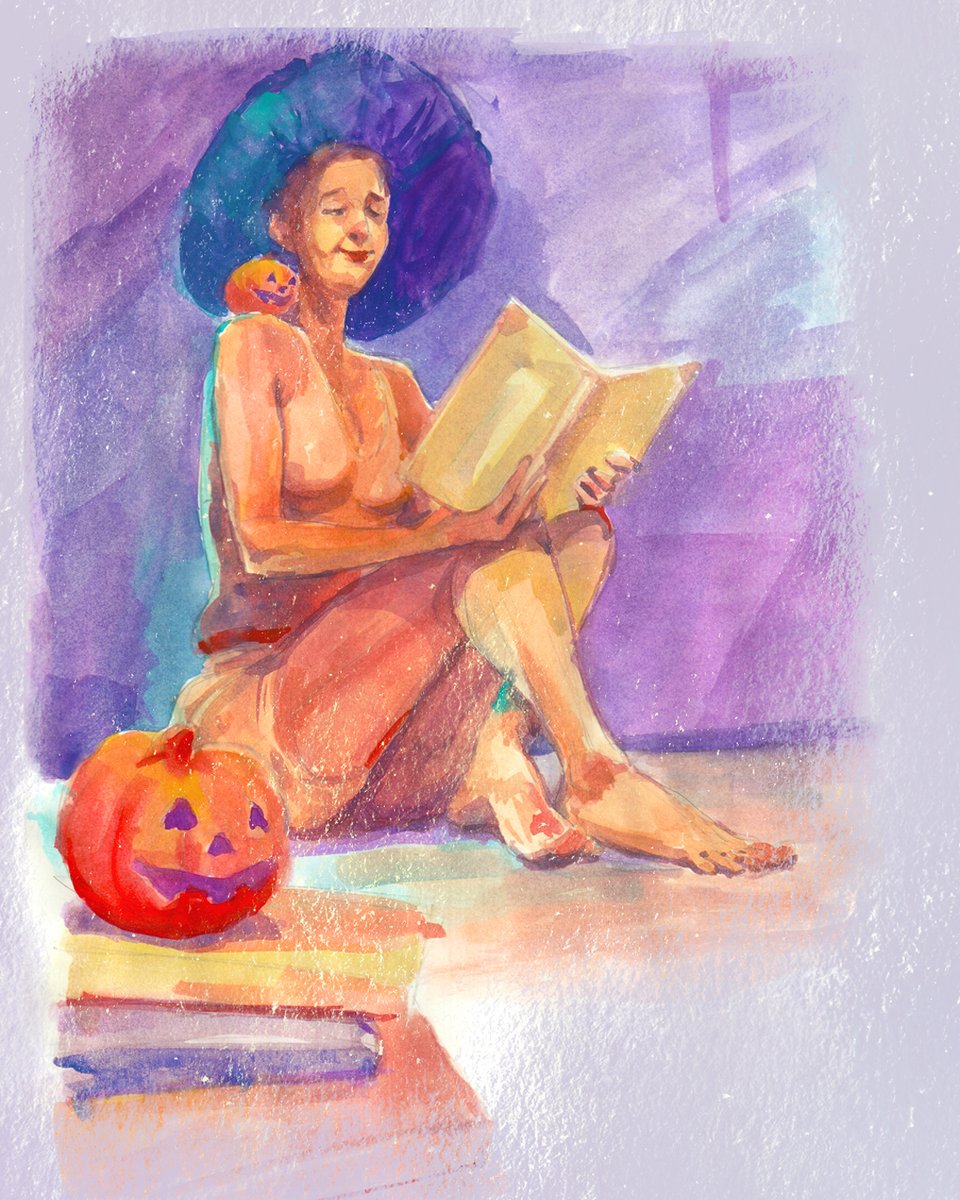 lugime_'s tweet photo. Achei essa referência muito maneira. Tive que fazer uma aquarelinha (e um pós no PS).
#witchcraft  #witches  #watercolors  #bruxaria #aquarela #sorcerer https://t.co/dkmdy0Al32