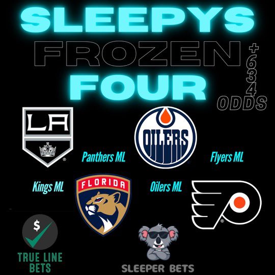 Sleeper_Bets's tweet photo. The Frozen 4 Lay🥶 https://t.co/XeksFufpU5