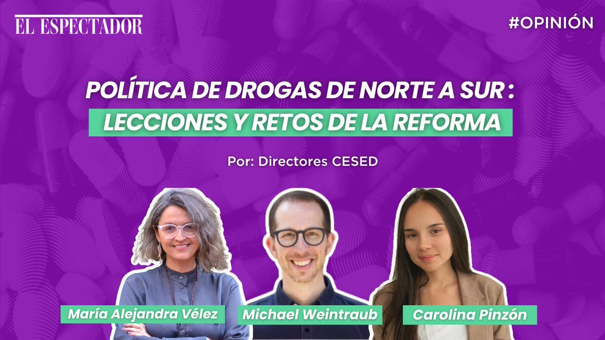 ✍️#Opinión ¿Cuáles son los retos y las lecciones en la política global de drogas? En esta columna los tres directores de área del CESED realizan un análisis al respecto.

➡️ elespectador.com/colombia-20/an…