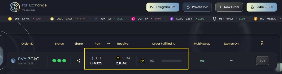 We have refilled the swap pool on the most conveniant decentralized p2p market in the space:

M87 #P2P exchange with $CPAL - $ETH. 

The token listing allows users to buy or even sell Chainpal tokens without slippage, token tax, or MEV losses: p2p.messier.app

<a href="/MessierM87/">MESSIER | M87</a>
