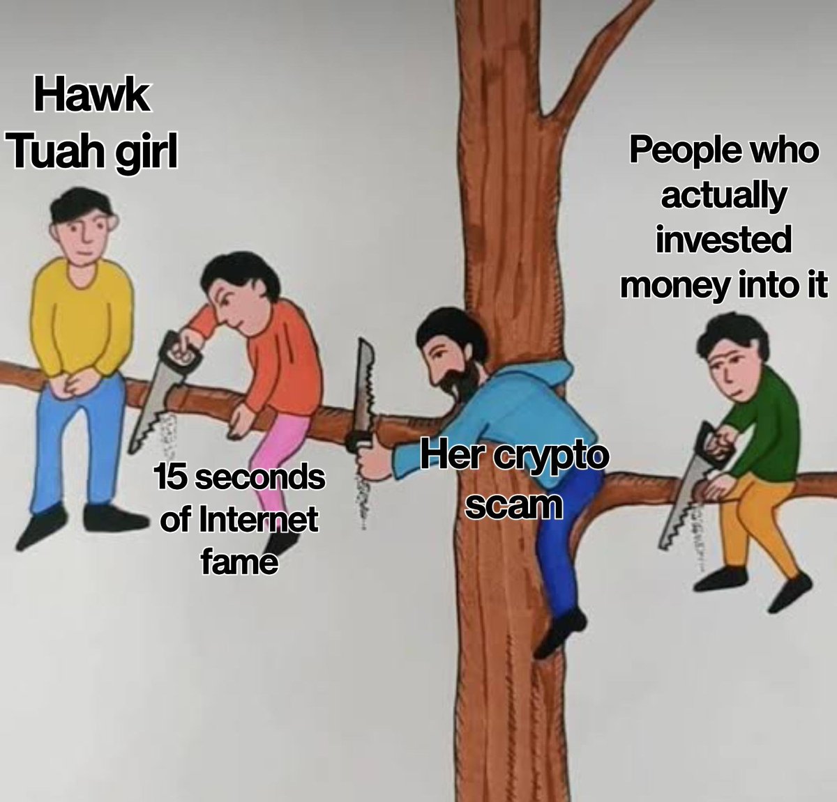 craigonbitcoin's tweet image. THIS IS CRYPTO. 🤣

Where the founders of tokens spit in your face and laugh all the way to the bank.

Hawk Tuah! 

#STUDYBITCOIN